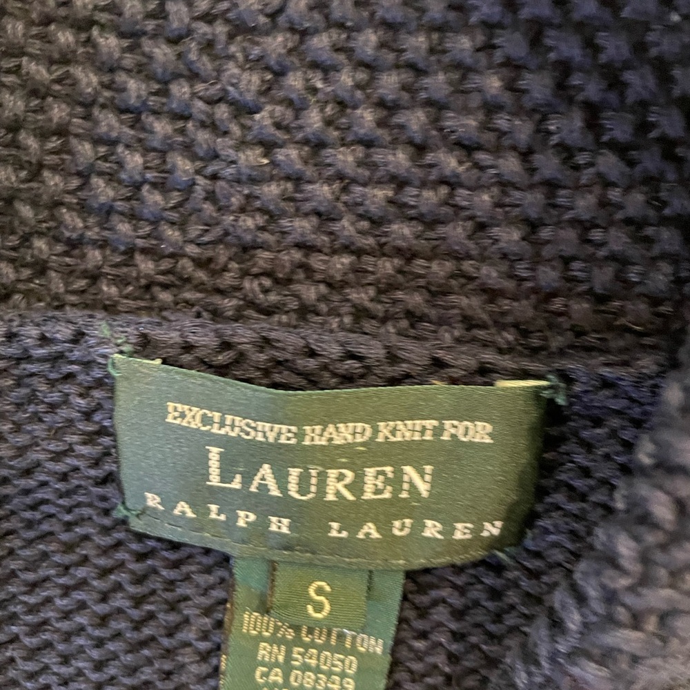 Lauren Ralph Lauren Dark Blue Women's Cardigan - Picture 2 of 6